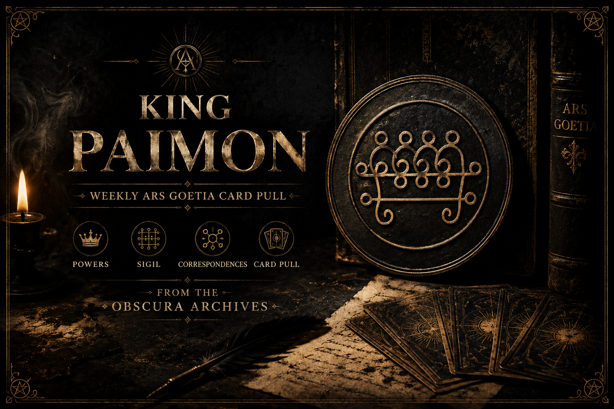 King Paimon, Powers, Sigil, Correspondences & Weekly Card Pull