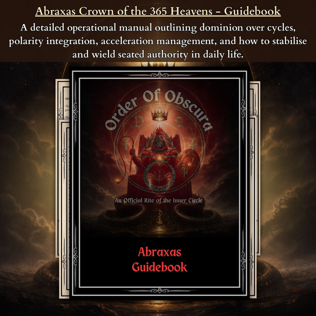 Abraxas Demon Attunement and Distance Attunement for occult authority, Abraxas sigil work, demonology, spirit binding, and sovereign acceleration.