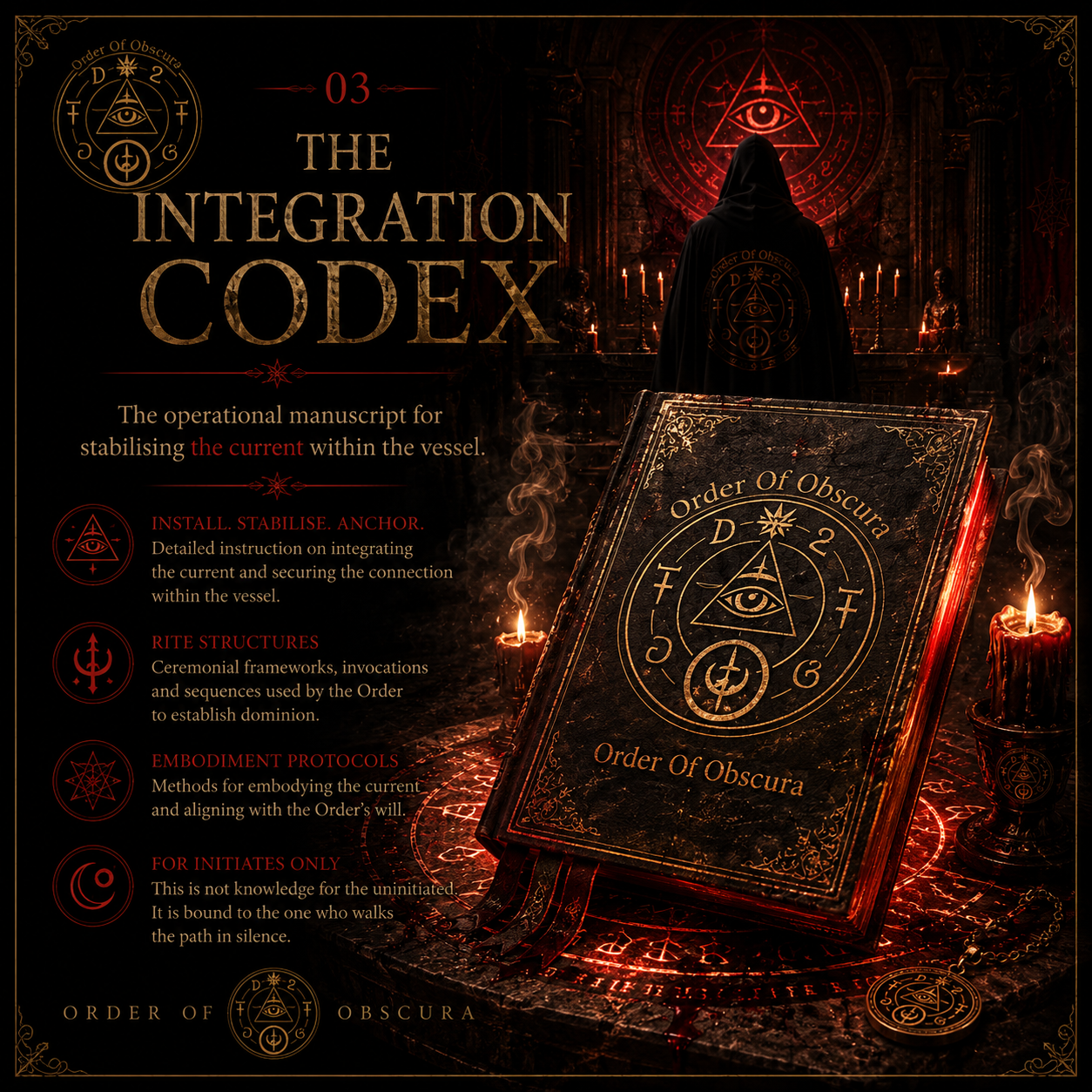 Primordial Left Hand Path demon ritual transmission and advanced integration codex grimoire.