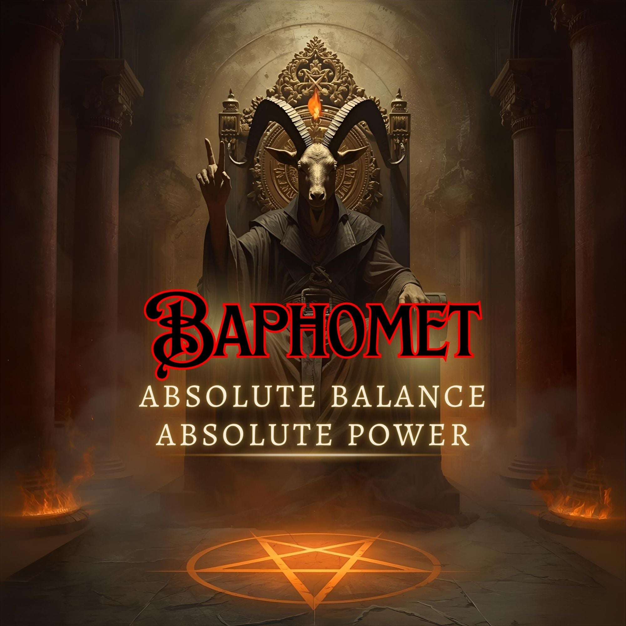 Baphomet Demon Attunement for occult ritual power, hidden gnosis, Left Hand Path initiation, and sovereign spiritual integration.