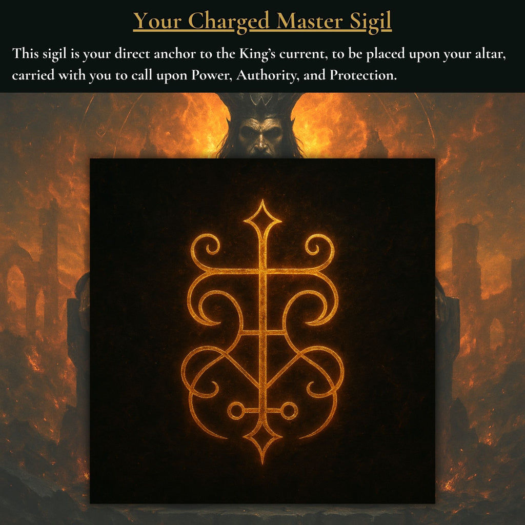 Left Hand Path Demon Ritual alignment and authentic Belial master sigil.