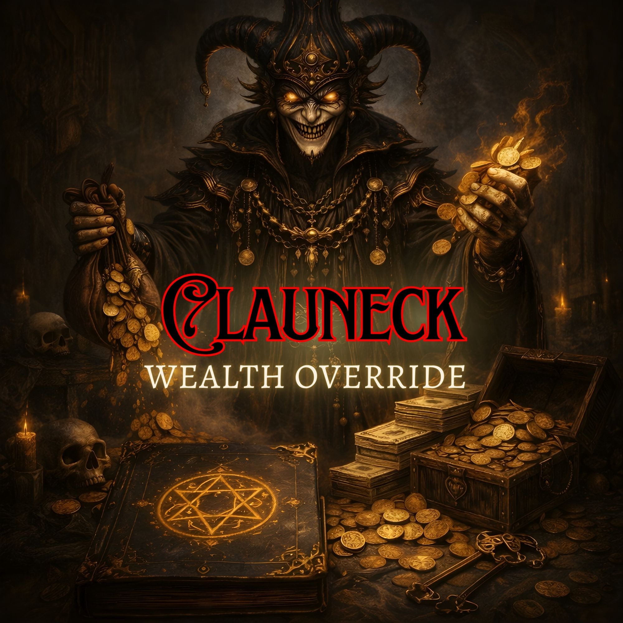 Clauneck Demon Attunement for wealth, money flow, financial power and prosperity-focused occult ritual by The Order of Obscura.