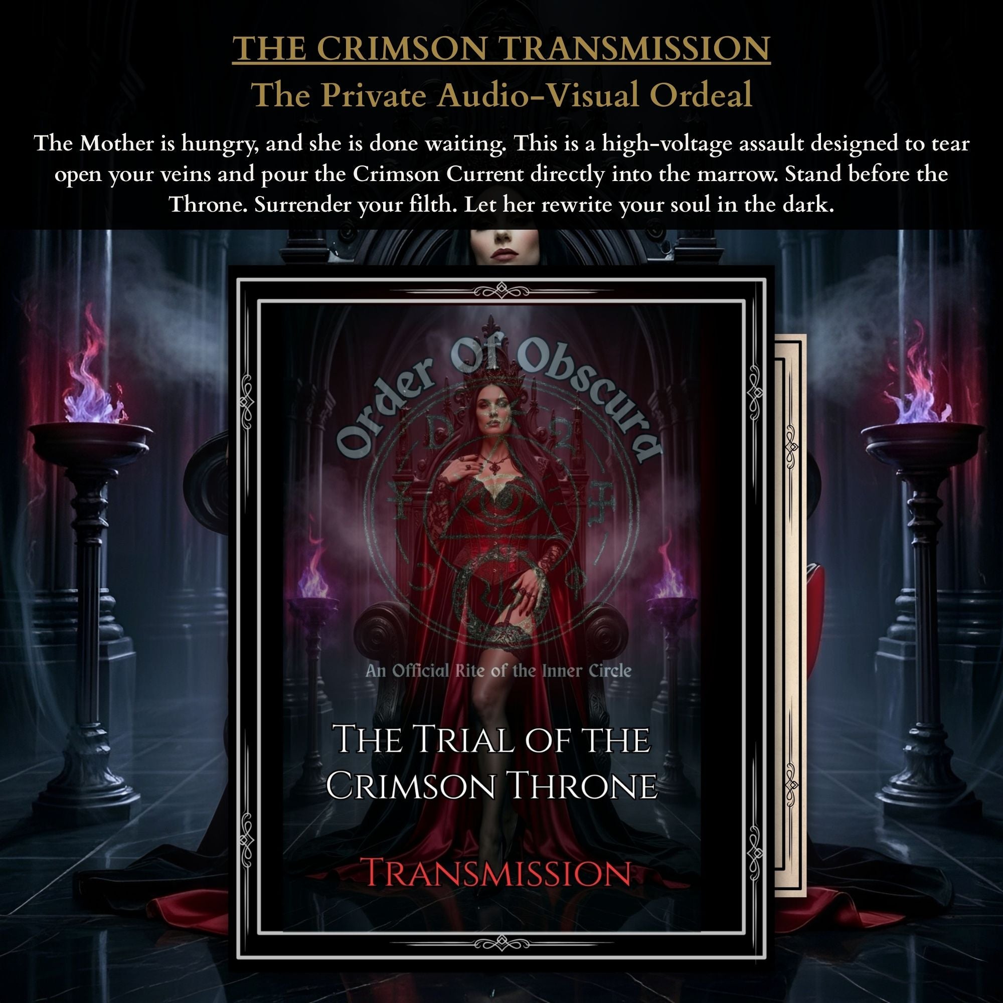 Crimson Throne Trial demon ritual and Left Hand Path occult ritual for total magnetic dominance.