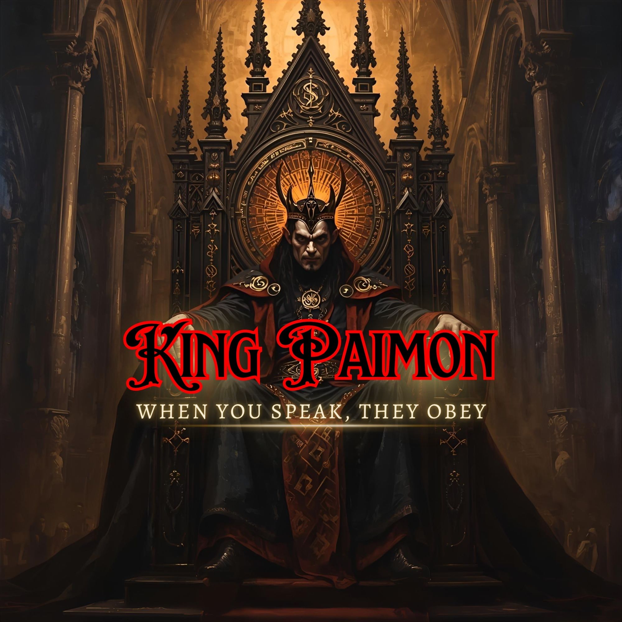 King Paimon demon attunement and Goetic occult ritual for authority and influence from The Order of Obscura.