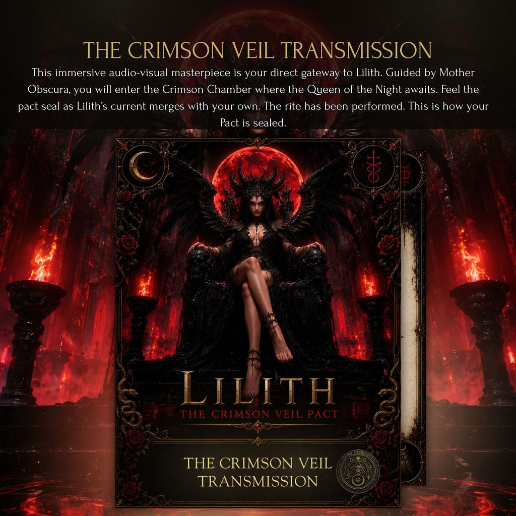 Lilith Demon Pact by The Order of Obscura for seduction, dark feminine power, demonic ritual work, Luciferian current, and sovereign self-possession.