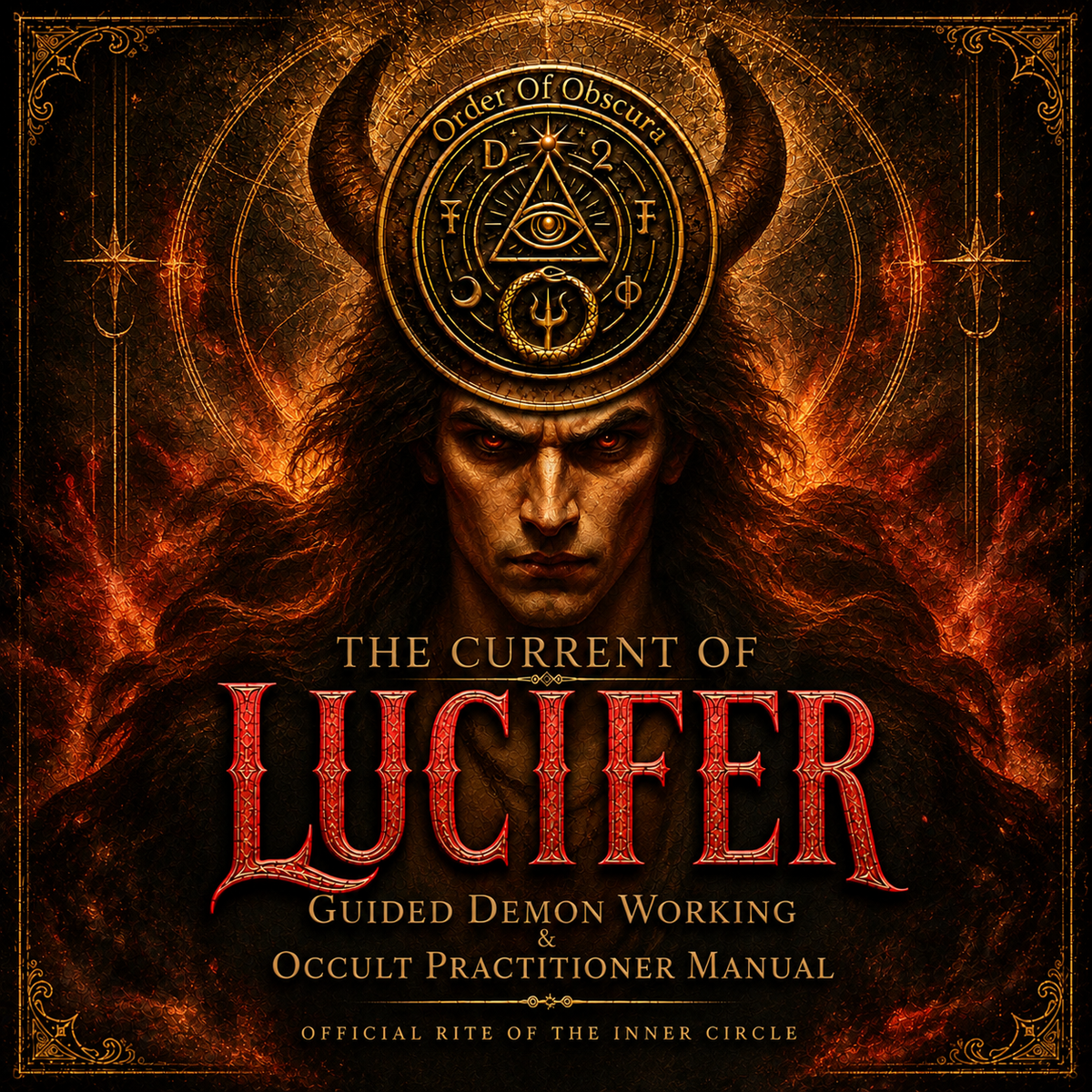 Lucifer Demon Ritual complete Lucifer grimoire system with sigil, altar seal and occult ritual materials