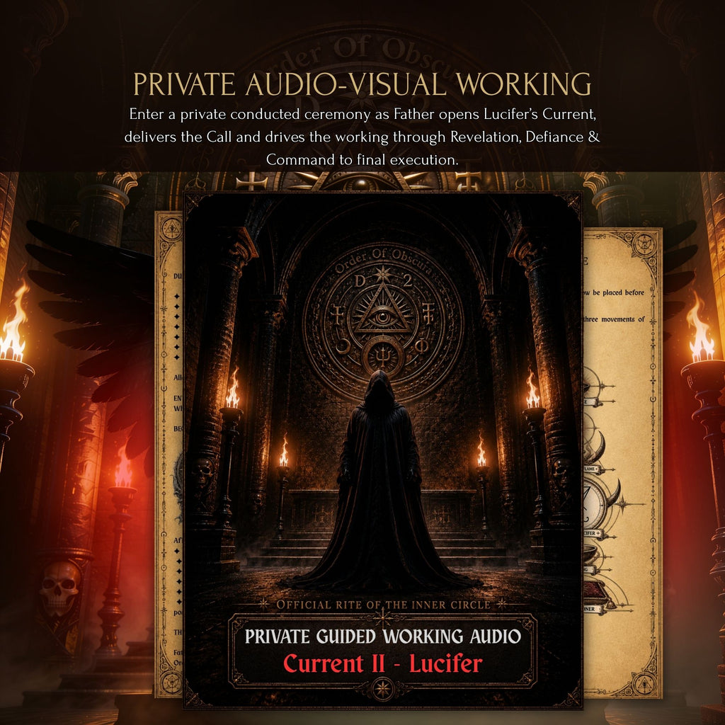 Lucifer Demon Ritual audio visual working with Father Obscura for Revelation, Defiance and Command