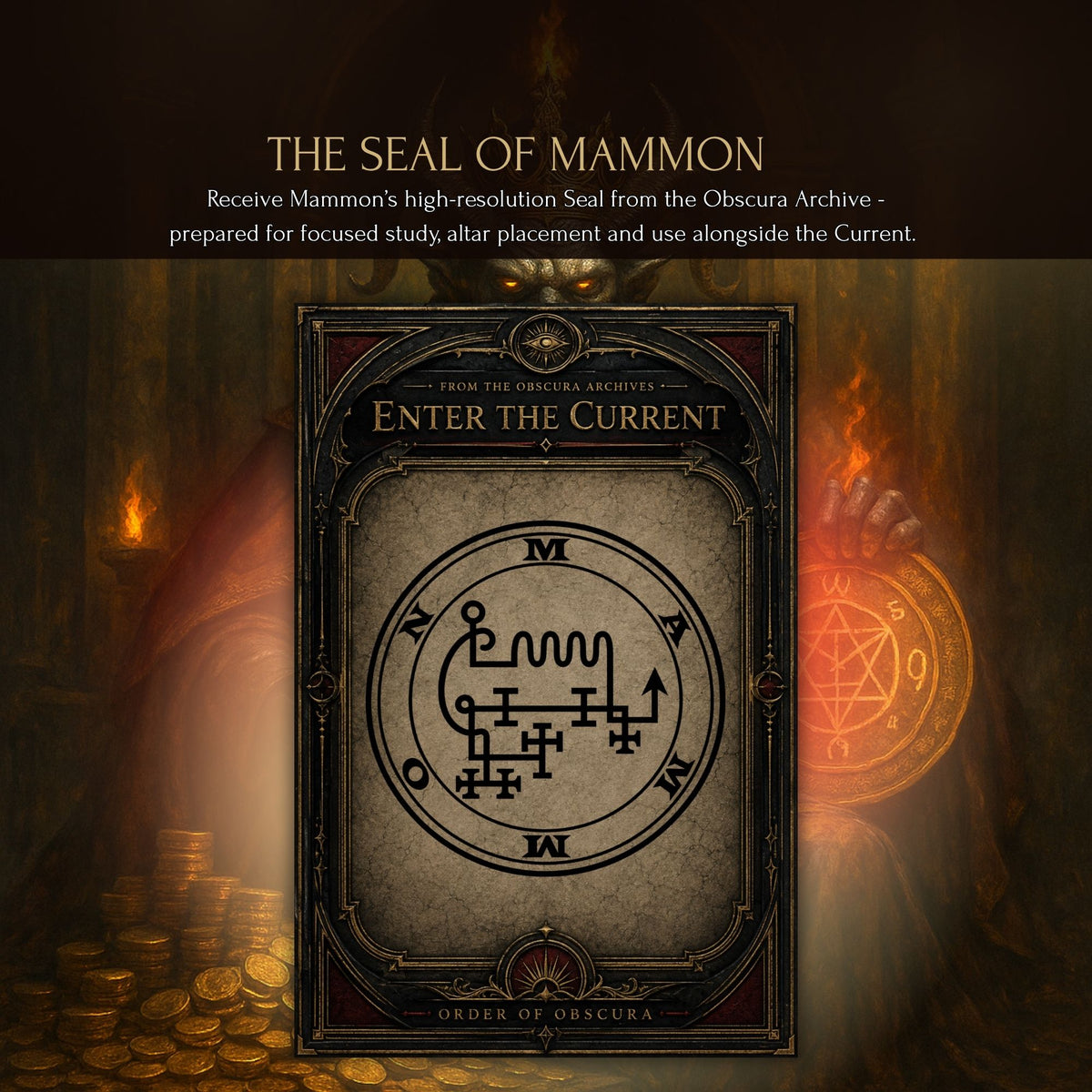 mammon guided demon working ritual sigil