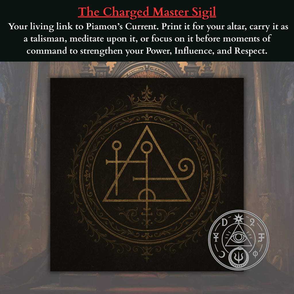 Order of Obscura authentic King Paimon sigil and ritual architecture for psychological dominion.