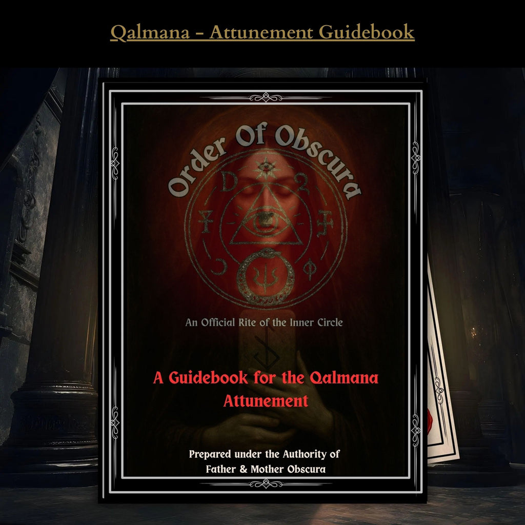 Left Hand Path Qalmana Demon Attunement for authority, influence, occult confidence, sovereign presence, and dark feminine ritual alignment.