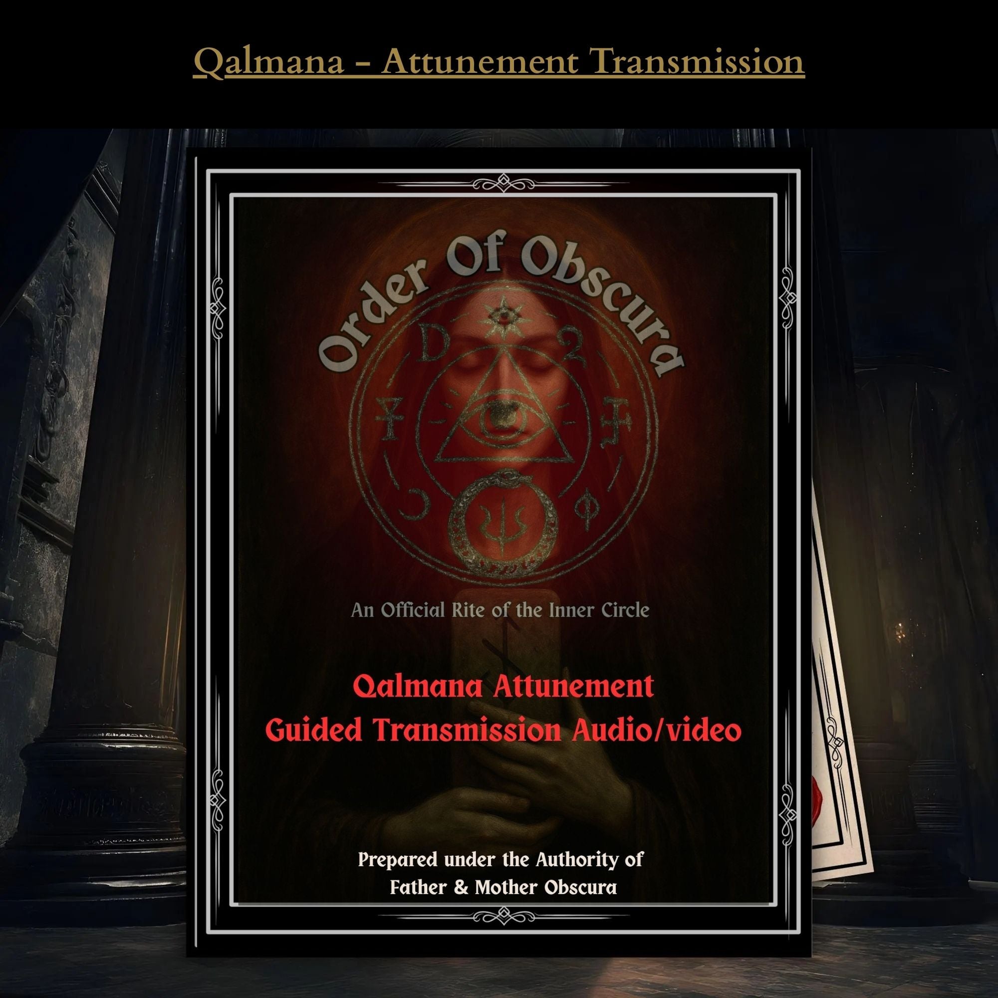 Qalmana Demon Attunement for those drawn to dark feminine occult work, demonic presence, interpersonal command, and ritual authority.
