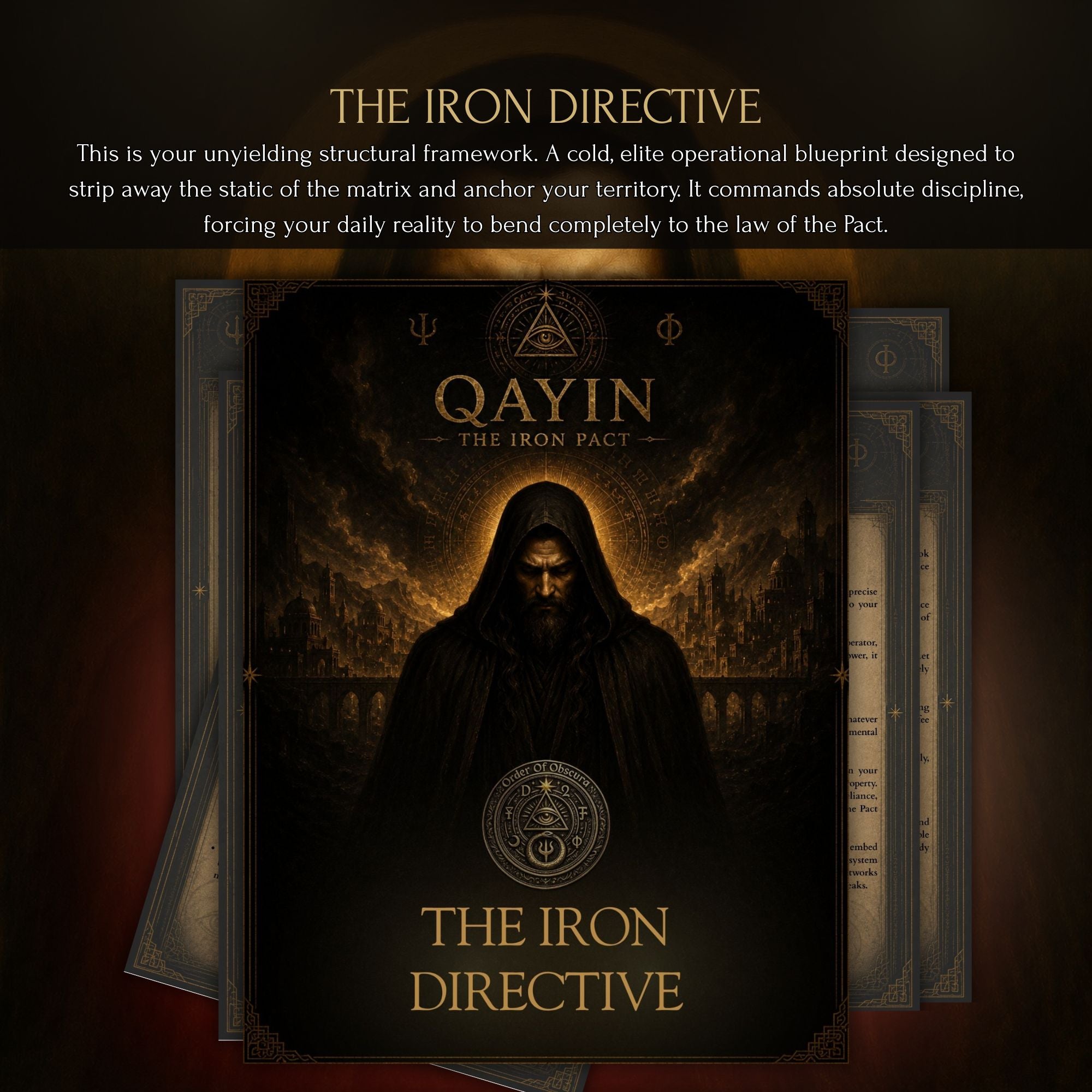Qayin demonic ritual service for demon attunement pathwork, iron pact initiation, boundary command and occult sovereignty.