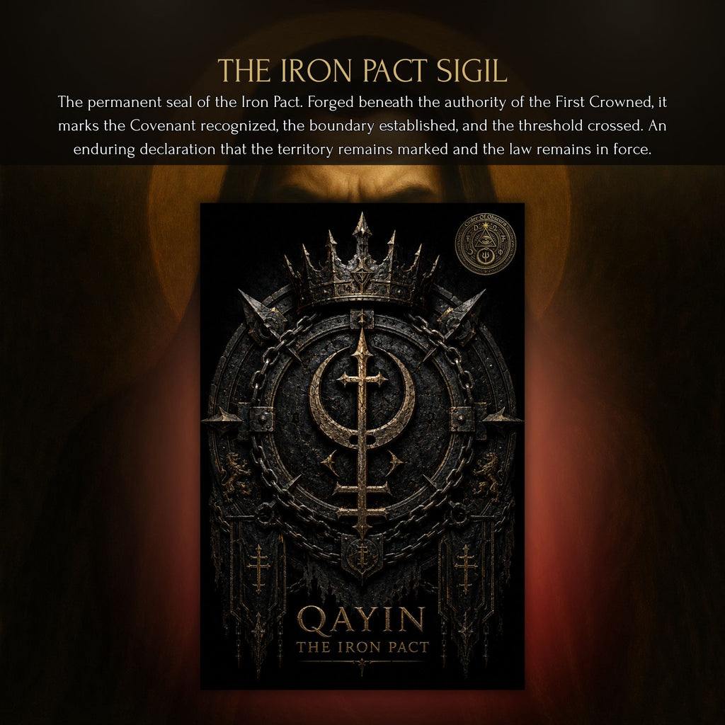 Qayin Sigil occult ritual by The Order of Obscura for Qayin demon pacts, Left Hand Path authority and demonic current work.