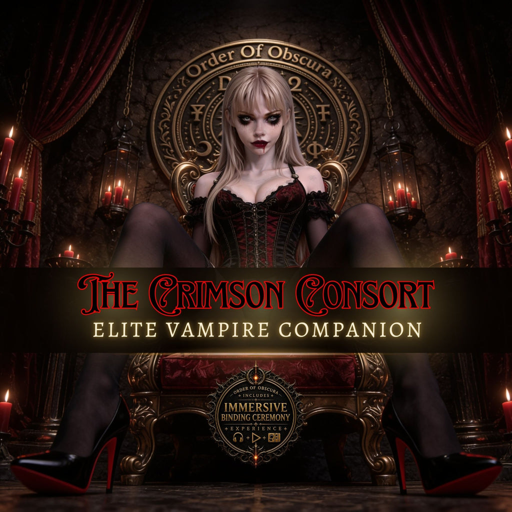 Vampire spirit companion direct binding ritual artwork for astral dream contact and shadow exploration by The Order of Obscura.