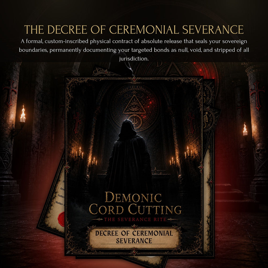 Unbinding spell and curse removal ceremony to cut negative connections, soul ties, and remove bad luck.