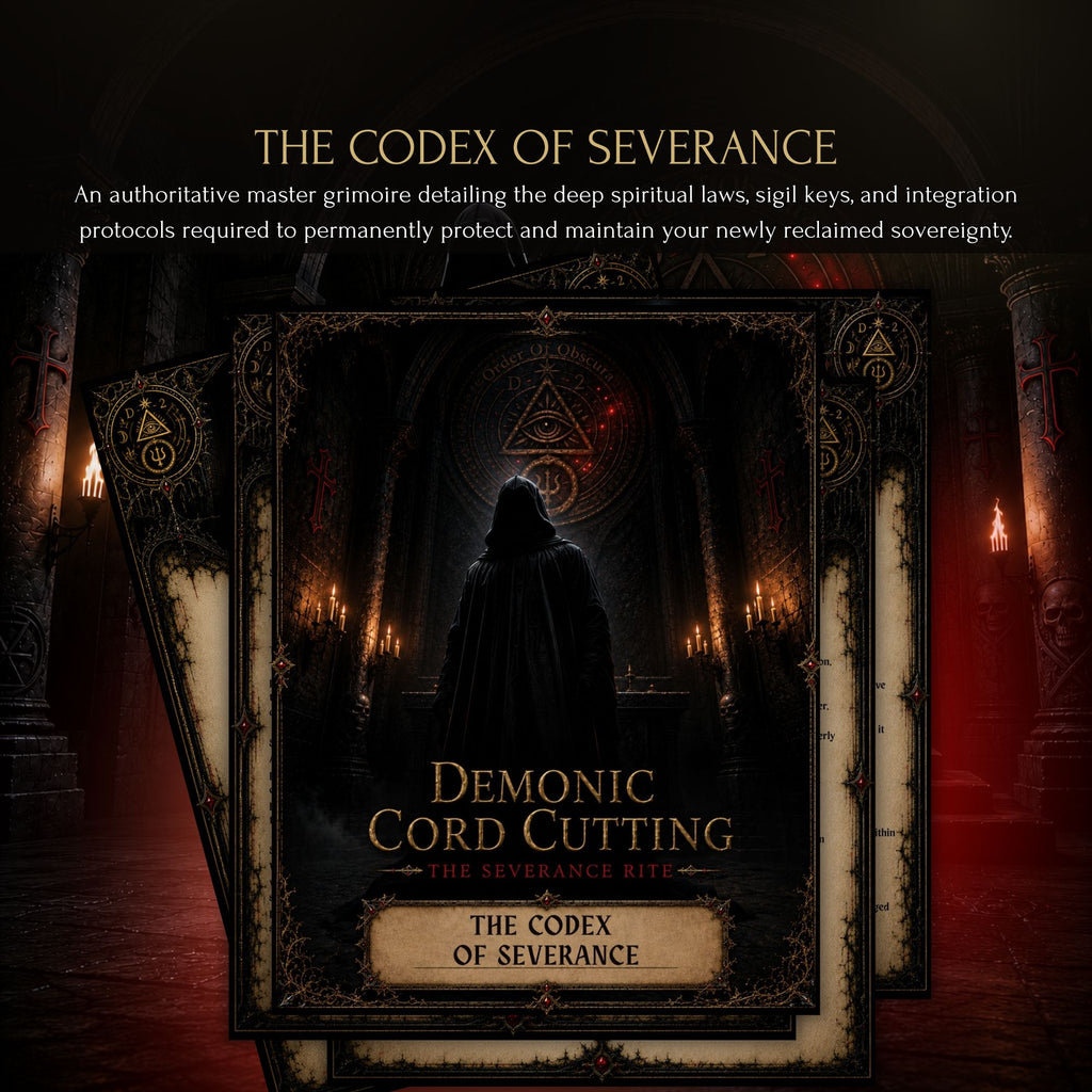 Spiritual divorce and cord cutting ceremony for energetic severing, toxic relationship cleansing, and hex removal.