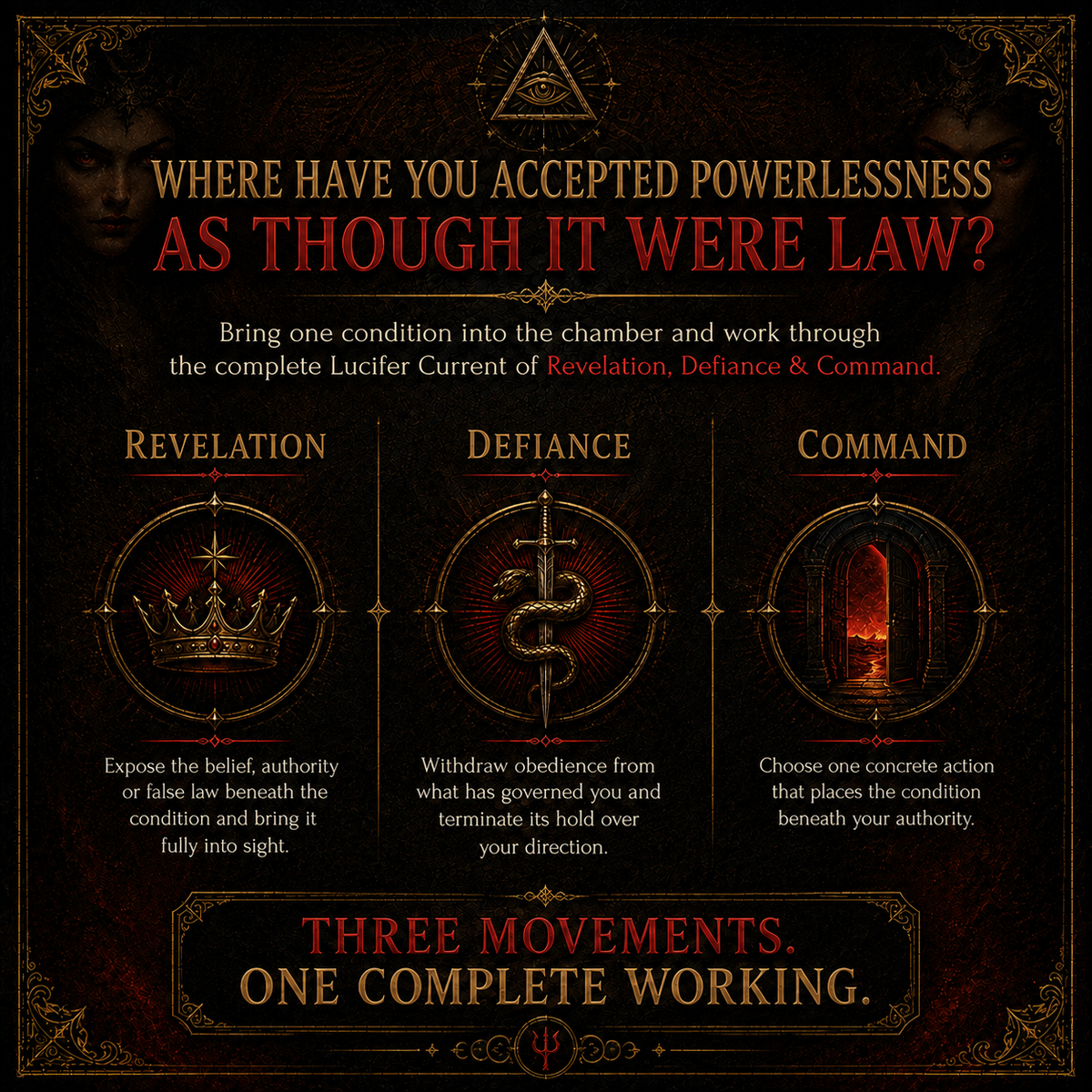 Lucifer Practitioner Manual digital grimoire for demon ritual, Lucifer sigil, enn and ceremonial practice