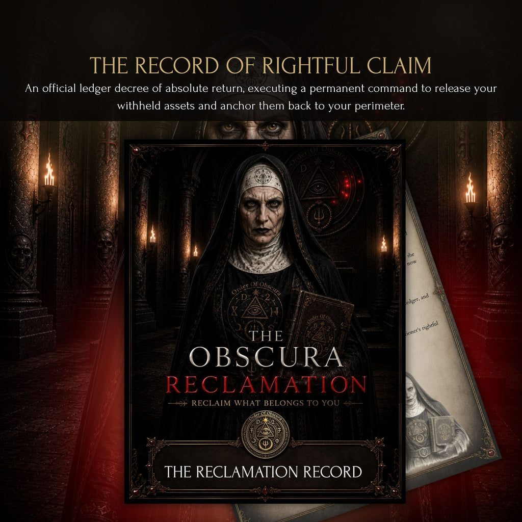 Personalized Reclamation Record PDF decree for an occult ritual of rightful claim and ceremonial return